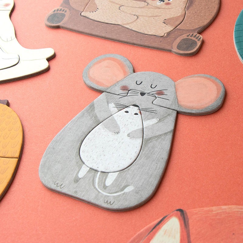 7 puzzles insertables